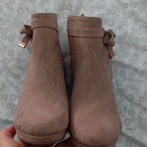 Cute tan suede boots